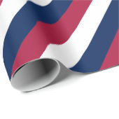 赤く白いおよび青い縞 ラッピングペーパー (ロールコーナー)