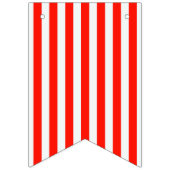 赤く白いおよび青の歓迎された家 バンティングフラッグ (第1の旗)