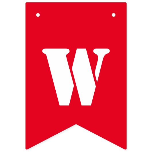 赤く白いおよび青の歓迎された家 バンティングフラッグ (第3の旗)