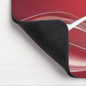 赤く白いマウスパッドのテンプレート マウスパッド (コーナー)