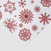 赤く白い冬の雪片のクリスマスの休日 薄葉紙 (詳細)