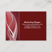 赤く白い波 名刺 (裏面)