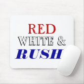 赤く白い突進 マウスパッド (マウス)