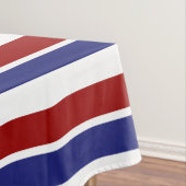 赤く白くおよび青のストライプのなテーブルクロス テーブルクロス (インサイチュ)