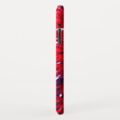 赤く白くおよび青のパーソナライズなiPhone XR、XS、XS Case-Mate iPhoneケース (裏面/右)