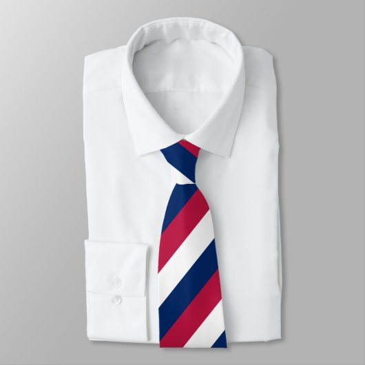 赤く白くおよび青の対角線は縞で飾ります ネクタイ (タイ)