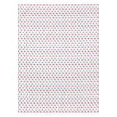 赤く白くおよび青の海の記号パターン テーブルクロス (正面)