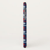 赤く白くおよび青の海パターン Case-Mate iPhoneケース (裏面/左)