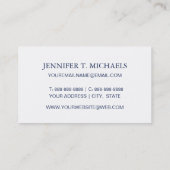 赤く白くおよび青の航海のなパターン 名刺 (裏面)