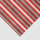 赤く白くおよび黒い縞模様 薄葉紙 (詳細)