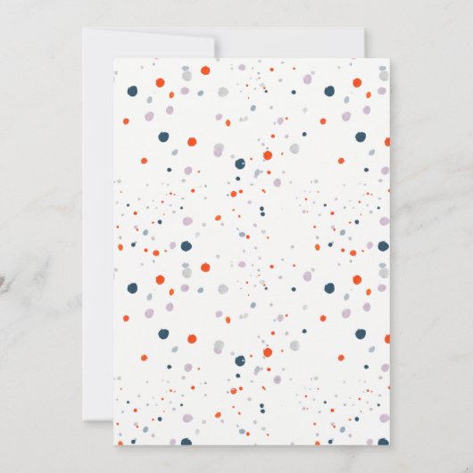 赤く白く及び青のよくはしゃぐな紙吹雪の招待状 招待状