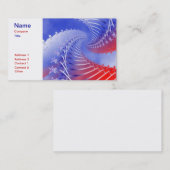 赤く白く及び青の愛国心が強い名刺 名刺 (正面/裏面)