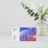 赤く白く及び青の愛国心が強い名刺 名刺 (スタンド正面)