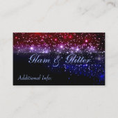 赤く白く及び青の輝きの名刺 名刺 (正面)