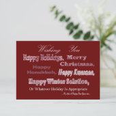 赤く白く数々のな休日 招待状 (スタンド正面)