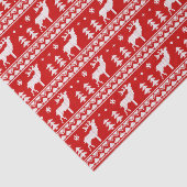 赤く白く醜いクリスマスのセーターパターン 薄葉紙 (詳細)