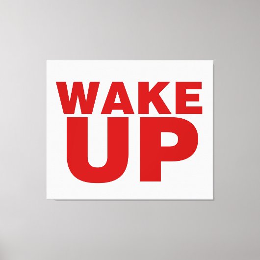 赤く目覚める キャンバスプリント (正面)