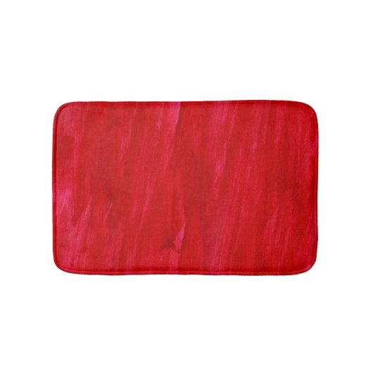 赤く継ぎ目が無い背景の抽象芸術および水彩画 バスマット (正面)