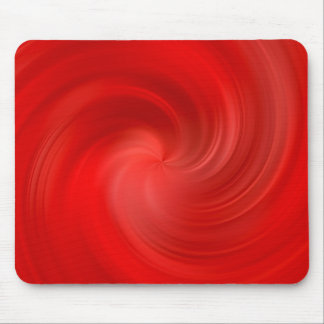 赤く膚触りがよい渦巻 マウスパッド