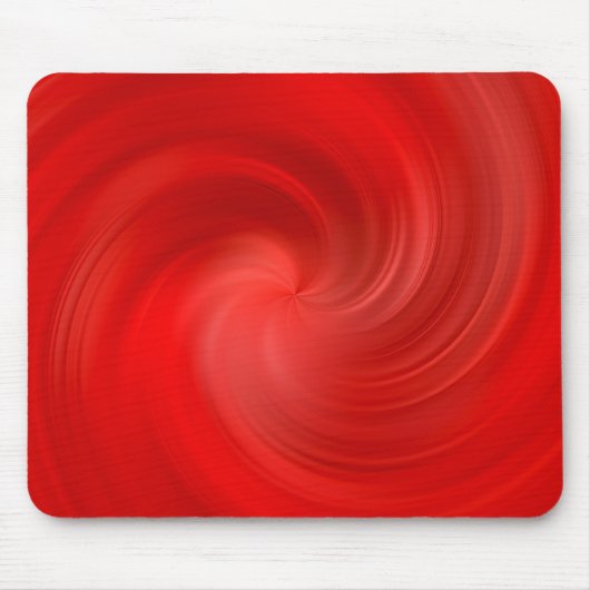 赤く膚触りがよい渦巻 マウスパッド (正面)