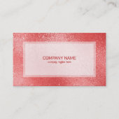 赤く輝く虹色のテクスチャ 名刺 (正面)