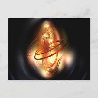 赤く輝く黄 ポストカード