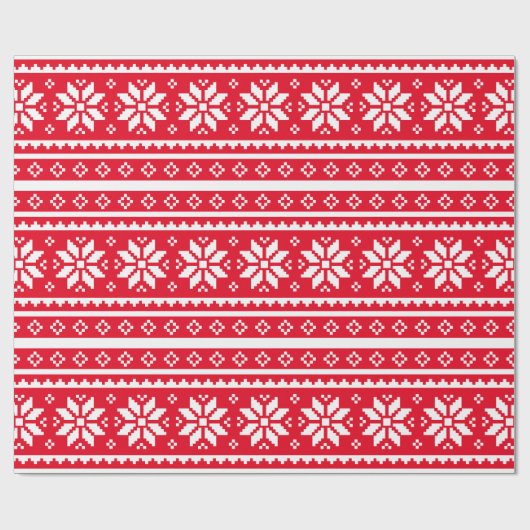 赤く醜いクリスマスのセーターの休日の包装紙 ラッピングペーパー (フラット)