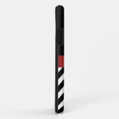 赤く黒いシェブロンのモノグラムのiPhone 5の箱 Case-Mate iPhoneケース (裏面/右)