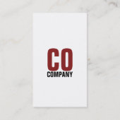 赤く黒い専門のスタイリッシュな名刺 名刺 (裏面)