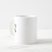 赤く、オレンジおよび緑の蝶マグ コーヒーマグカップ (正面左)