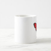 赤く、オレンジおよび緑の蝶マグ コーヒーマグカップ (中央)