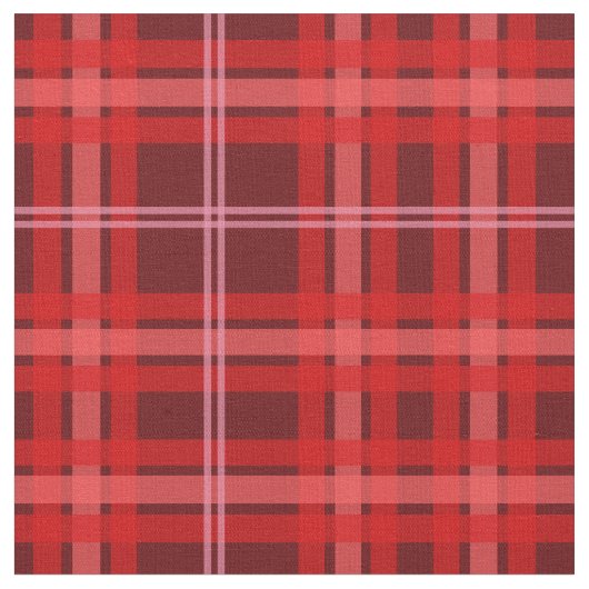 赤く、ピンクの格子縞の生地 ファブリック (クローズアップ)