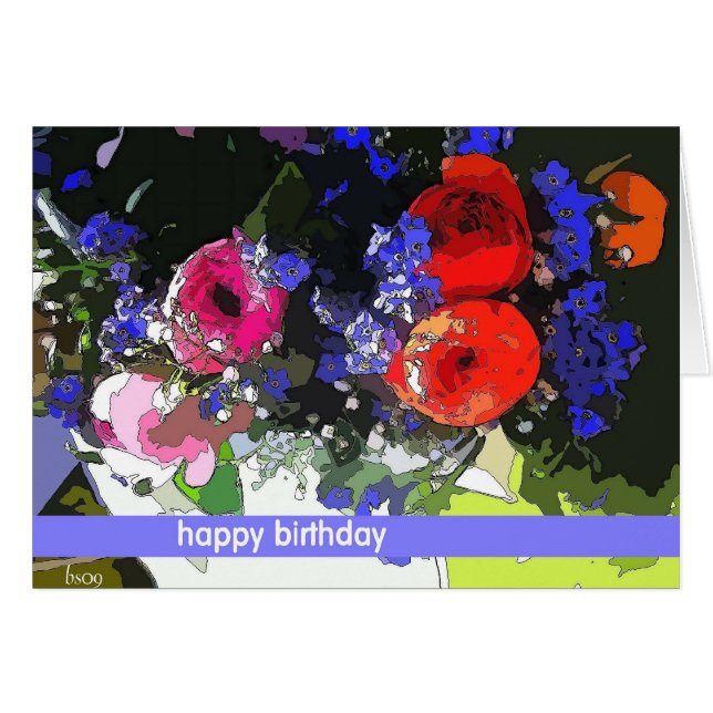 赤く、ピンクのranunculus (正面横)