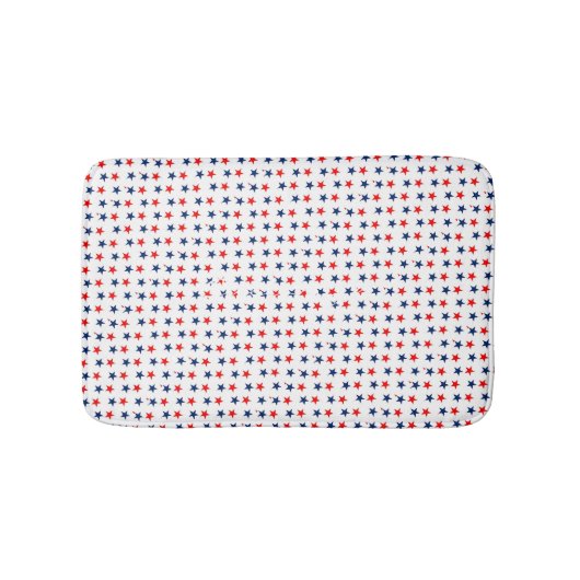 赤く、白いおよびブルースター愛国心が強いThunder_Cove バスマット (正面)