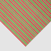 赤く、白および緑のストライプ 薄葉紙 (詳細)