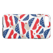 赤く、白くおよび青のハート Case-Mate iPhoneケース (裏面(横))