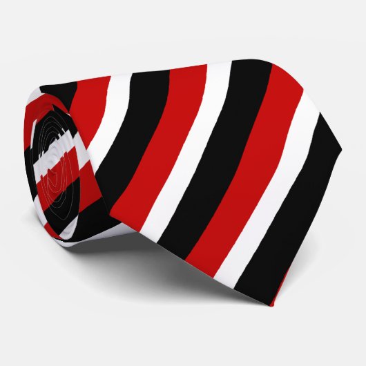 赤く、白くおよび黒い対角線は縞で飾ります ネクタイ (ロール)