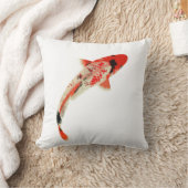 赤く、白く、および黒いコイの魚 クッション (ブランケット)