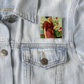 赤く、赤いバラ 缶バッジ (インサイチュ)