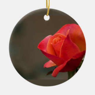 赤く、赤い花 セラミックオーナメント