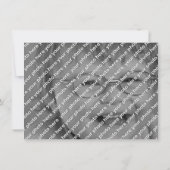 赤く、青および白い野球の誕生会の招待 招待状 (裏面)