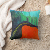 赤く、青および黒い枕 クッション (ブランケット)