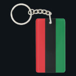 赤く、黒いおよび緑の旗 キーホルダー<br><div class="desc">旗の3つの鍋アフリカ色は表します: 
赤: 黒人のアフリカ人の家系のすべての人々を結合する血、および解放のための小屋; 
黒: 国家として存在が、けれどもない国民国家、旗の存在によって断言される黒人; そして緑: アフリカの豊富で自然な富。

ヴィンテージの古い学校の代わりとなるヒップホップのTシャツ服装、帽子、ステッカー、頭が切れるな電話箱および多く。</div>