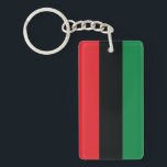 赤く、黒いおよび緑の旗 キーホルダー<br><div class="desc">旗の3つの鍋アフリカ色は表します: 
赤: 黒人のアフリカ人の家系のすべての人々を結合する血、および解放のための小屋; 
黒: 国家として存在が、けれどもない国民国家、旗の存在によって断言される黒人; そして緑: アフリカの豊富で自然な富。

ヴィンテージの古い学校の代わりとなるヒップホップのTシャツ服装、帽子、ステッカー、頭が切れるな電話箱および多く。</div>