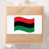 赤く、黒い及び緑の旗 ラベル (インサイチュ)