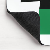 赤く、黒い及び緑のAnkh マウスパッド (コーナー)