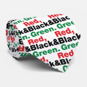 赤く、黒い及び緑 ネクタイ (ロール)