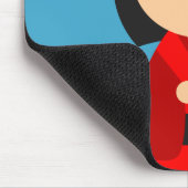 赤こけし日本の人形 マウスパッド (コーナー)