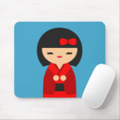 赤こけし日本の人形 マウスパッド (マウス)
