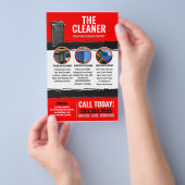 赤ごみ缶清掃サービス チラシ (ハンドル)